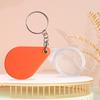 Plastic Portable Folding Magnifier Handheld Glass Lens Keychain Magnifying Glass Jewelry Magnifier Magnifying Tool
