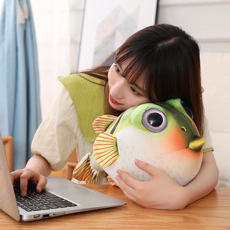 Real Life Pufferfish Plush Toy Simulation Sea Animals Puffers Stuffed Toys Soft Aquarium Fish Dolls Christmas Gifts Kids