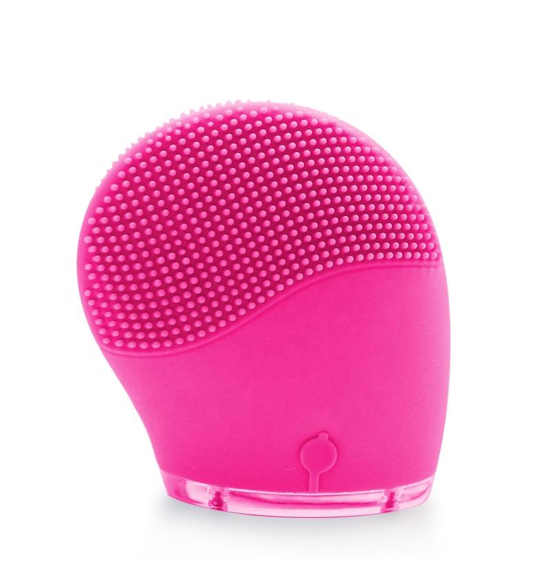 Waterproof Electric Cleanser Rechargeable Silicone Face Scrub Device Facial Cleansing Brush IPX7