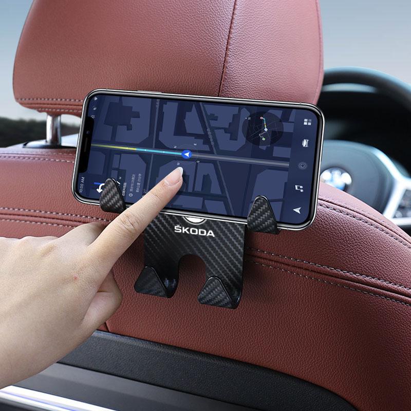 1/2PCS Car Seat Headrest Hook Auto Back Seat Organizer Accessories for Skoda Octavia 2 3 Fabia Kamiq Kapoq Kodiaq A5 A7 Rapid SCALA Superb