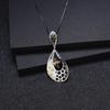Оригинальный дизайнерский кулон, натуральный дизайн элемента стиля, серебряный кулон s925 с натуральным драгоценным камнем