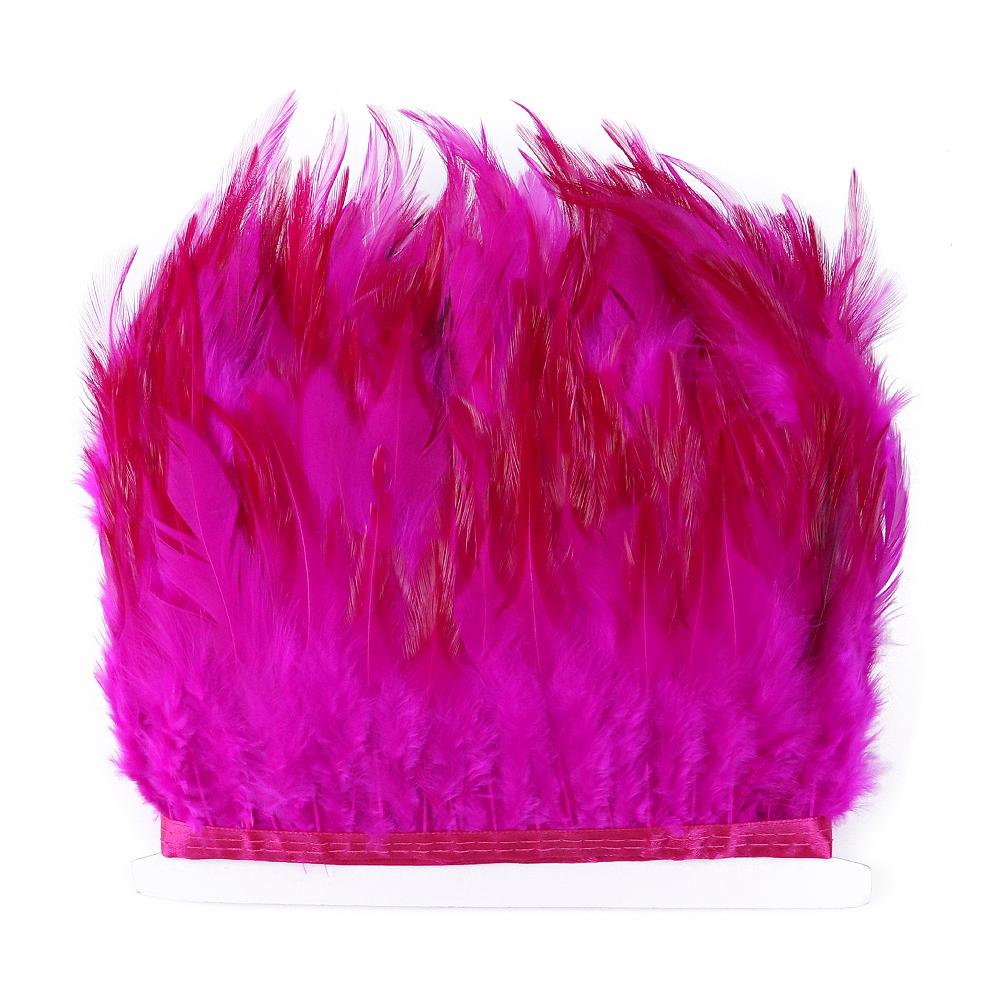 Feather4-6inch High Quality Chicken Feathers Trim Fringe 1meter Mint Green Rooster Feather Ribbon Wedding Dress Creative Crafts Plumes