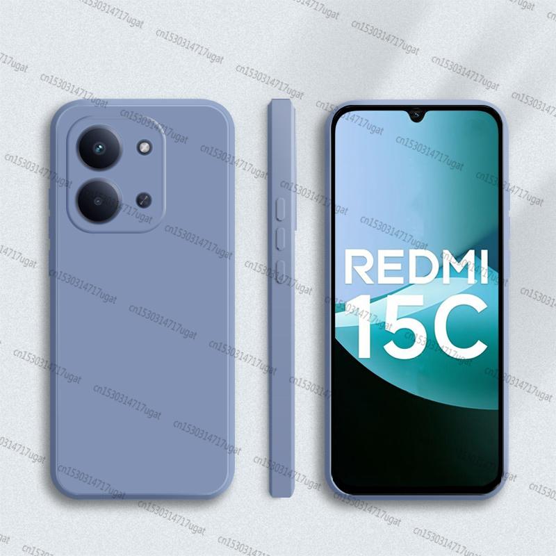 Для Xiaomi Redmi 15C Чехол Для Redmi 15C Противоударный Мягкий ТПУ Оригинальный Жидкий Силикон Конфетного Цвета Чехол для Телефона Для Redmi 15C Чехол