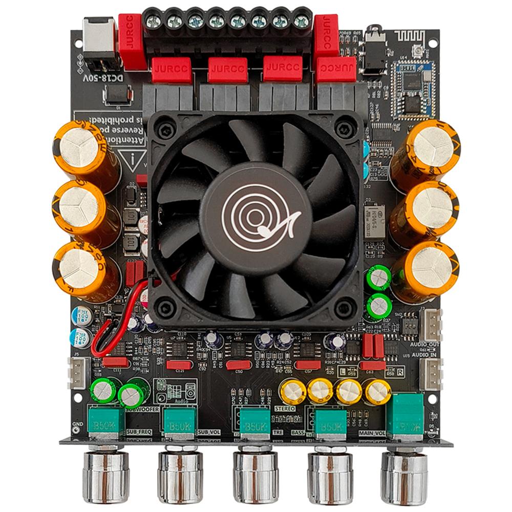 Усилитель ZK-APTX3 Bt, 2.1 канал, 300 Вт+300 Вт+600 Вт, чип усилителя Tpa3255, сабвуфер, театральное аудио, стерео, эквалайзер, усилитель