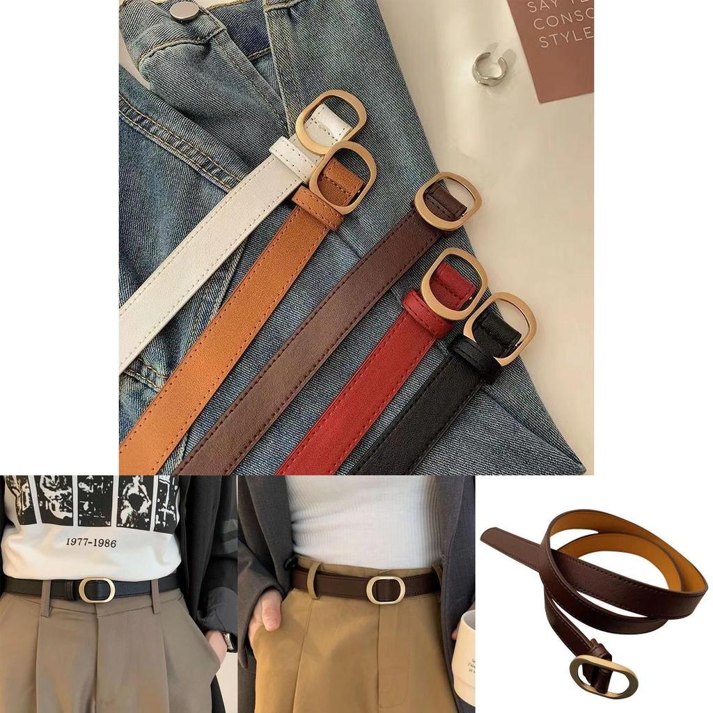 Chic Retro Metal Ins Jeans Belt With No Hole Feature Ideal For Casual Everyday Wear