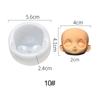 Q Version Clay Head Sculpey 3D Facial Mould Doll Modification Accessories Baby Face Silicone Molds