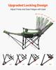 Reclining Camping Chair, 4 Adjustable Positions, Portable Folding Lounger for Adults, Mesh Beach Chair with Headrest & Foot Rest, Supports 220 lbs,