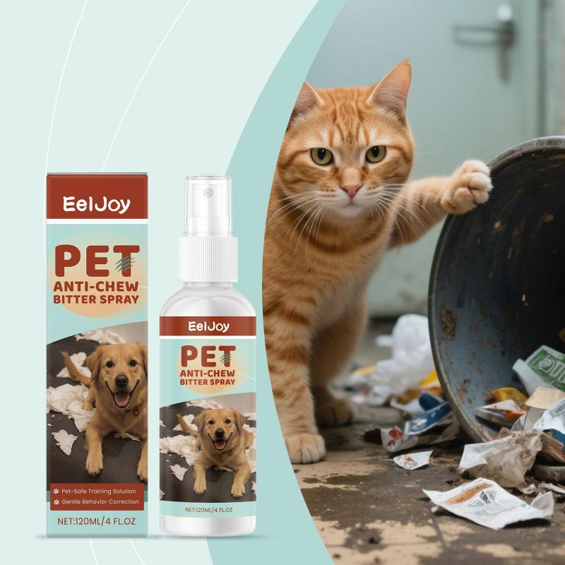 Eeljoy Анти-грызущий спрей для домашних животных (собак, кошек) Мягкая формула Прекратить кусание Руководство по коррекции поведенческих привычек