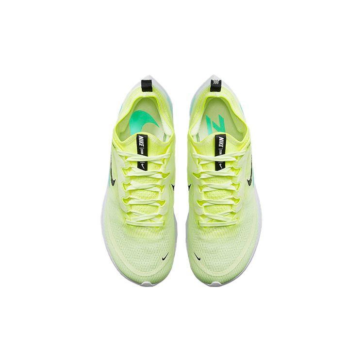 Nike Zoom Fly 4 Fast Pack Women Sneakers Yellow Barely-Volt Dynamic-Turquoise CT2401-700