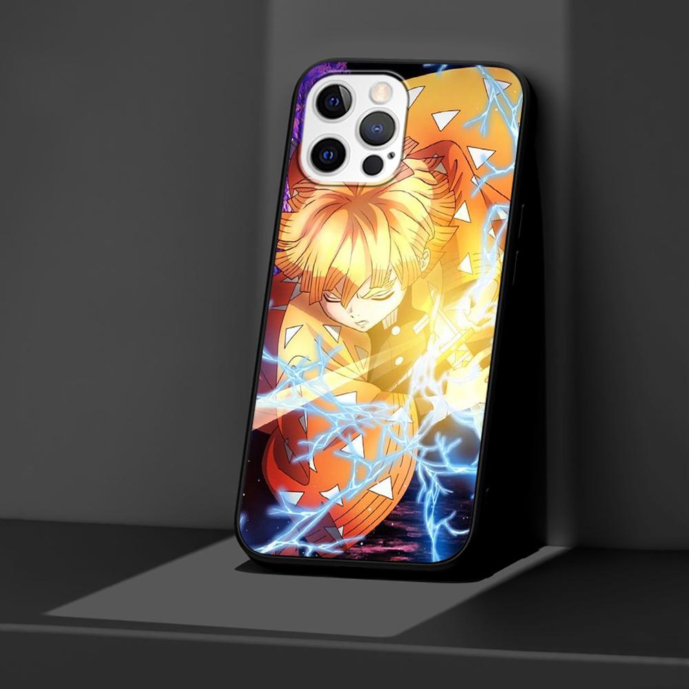 Чехол «Убийца демонов» для iPhone 14 11 13 Pro Max 12 Mini XR 7 8 Plus SE 2020 XS 6 6S + 5 5S, черный мягкий чехол-сумка для мобильного телефона