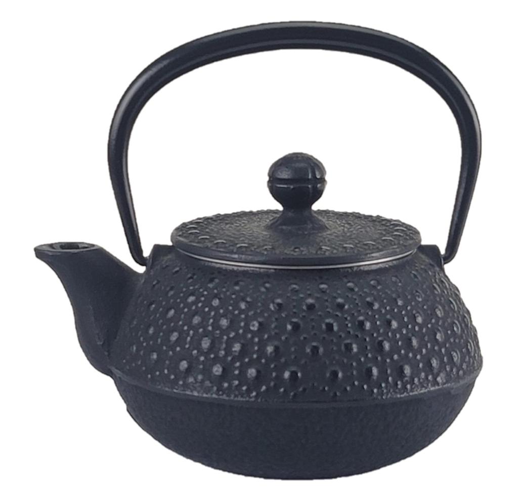 Iwachu Teapot 3 Type Turtle Shell Black Enameled Inside and Lid Back Nanbu Ironware 12303 0.32L