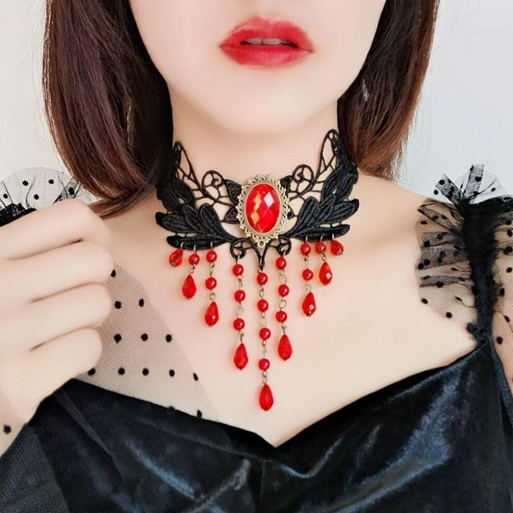 Sexy Clavicular Chain Lace Jewelry Accessories Fashion Lace Collar Gift