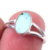 Кольцо из стерлингового серебра 925 пробы с натуральным австралийским опалом S.6 Y4v10