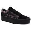 Кроссовки Vans Old Skool Platform с принтом леопарда, черные/фиолетово-розовые, женские VN0A3B3UTRE