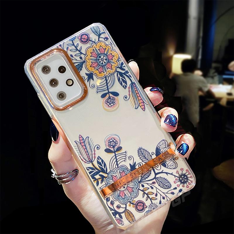 Мягкий силиконовый чехол Flower Leaf для Samsung Galaxy A12 A52 A72 5G A51 A71 S20 FE S21 S30 Plus Ultra iPhone 12 11 Pro Max 8 7 Plus прозрачная задняя крышка
