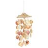 Seashell Wind Chimes Multi Color Handmade Wind Chimes, for Garden Bar Store Hanging Ornament Home Decor Colorful Spiral Shape Seashell Wind Chimes