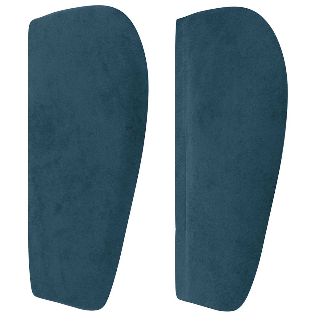 Headboard with Ears Dark Blue 103 x 23 x 78 88 cm Velvet