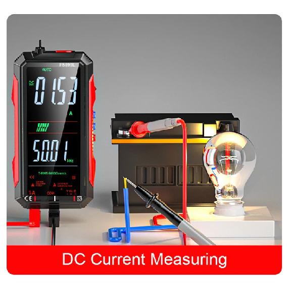 Digital Multimeter 4.8'' Full Color LCD 6000 Counts Auto-ranging Multimeter with Rechargeable Battery for Electronics Testing
