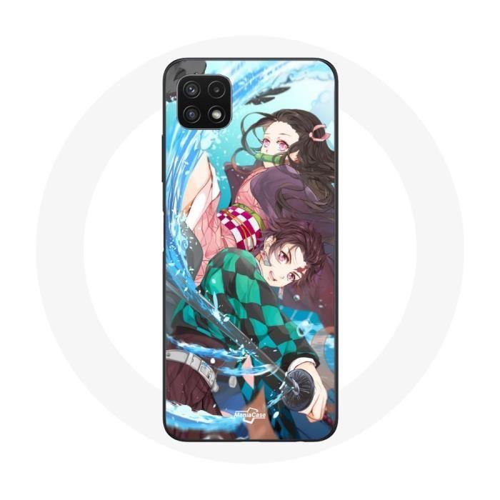 Чехол для Samsung Galaxy A22 5G Tanjiro and Nezuko Demon Slayer Kimetsu no Yaiba Anime