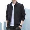 Новая осенне-зимняя куртка Мужская куртка кэжуал с воротником-стойкой Куртка для папы средней и пожилой возрастной категории