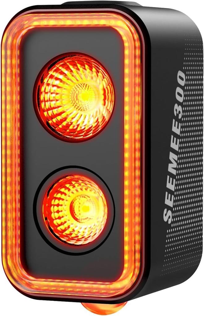 Велосипедный фонарь Magicshine SEEMEE 300 с умным датчиком торможения и защитой от воды IPX6, до 200 часов работы, для езды по дороге и в ночное время, задний фонарь, люмены,
