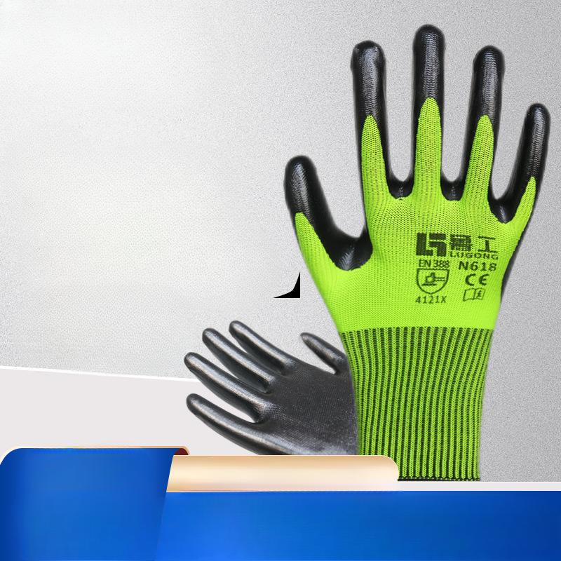 6/12 Pairs of Work Gloves, Safety Gloves, Labour Gloves, Garden Gloves, Suitable for All Kinds of Outdoor Working Scenarios.