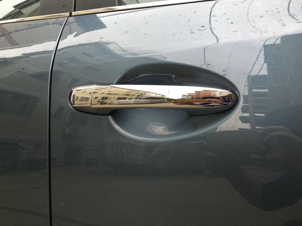 RUIQ Хромированные накладки на наружные дверные ручки для Mazda Demio серии DJ и Mazda 2 Demio (Полное покрытие)