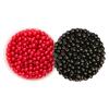 1000 шт., 6 мм, круглые пластиковые бусины-разделители из искусственного жемчуга, черный, красный
