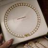 Elegant Women's Pearl Necklace with Magnetic Clasp - Classic, Versatile Choker