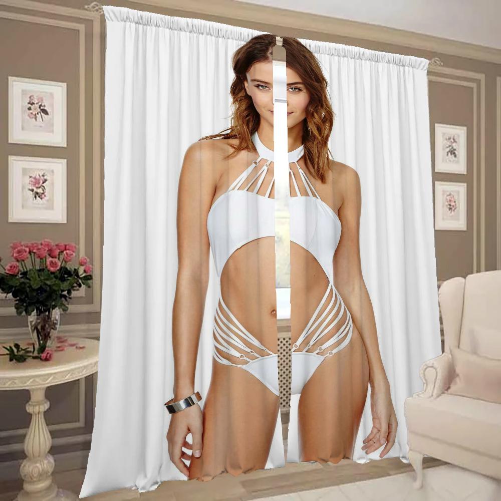 Домашний интерьер Кухня Шторы для гостиной 2 шт. Затемняющие шторы Дверные занавески Красота Спальня Украшения Раздела Тень