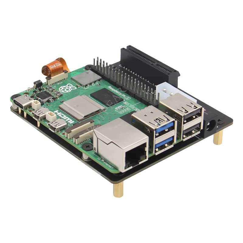 X1010 Raspberry Pi 5 PCIe Expansion Board: FFC to Standard PCIe x4 Slot, Compatible with Various PCIe Components