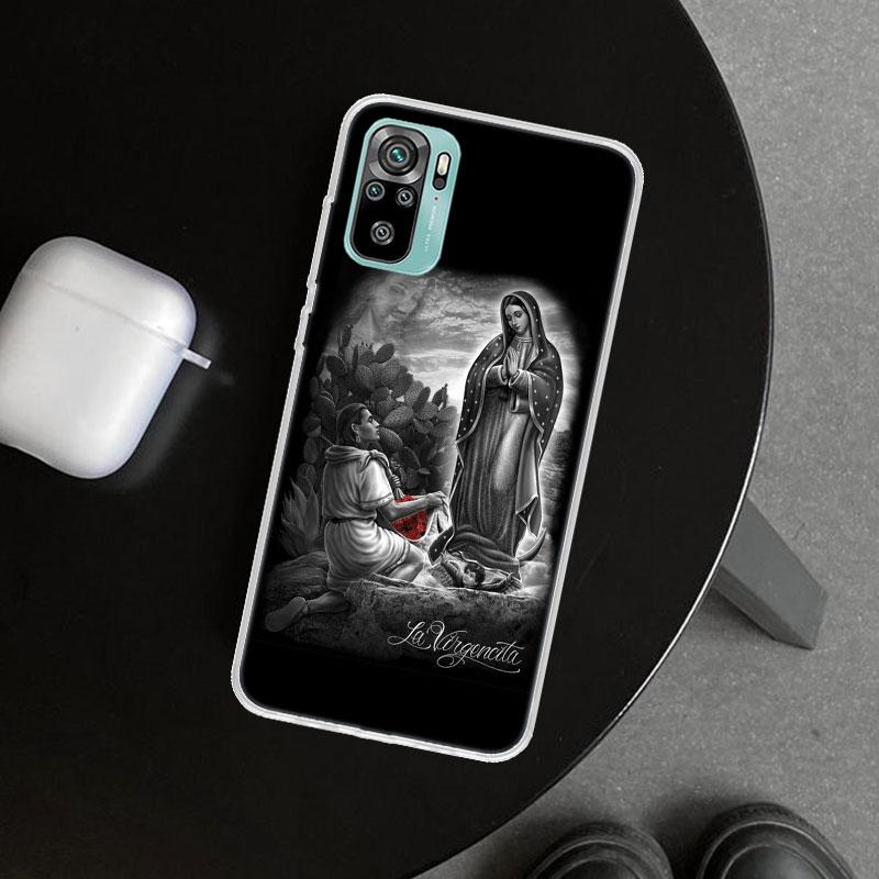Чехол для телефона с изображением Девы Гваделупской для Xiaomi Redmi Note 15 14 13 12 11 Pro Plus 14S 12S 11S 11T 11E 10S 10 Индивидуальный Фу