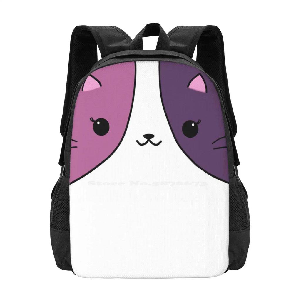 Рюкзак Aphmau Кошки Розово-Фиолетовый Для Студента В Школу Сумка Для Ноутбука Дорожная Сумка Aphmau Кошки Aphmau Кити Aphmau Плюшевый Aphmau Питомцы