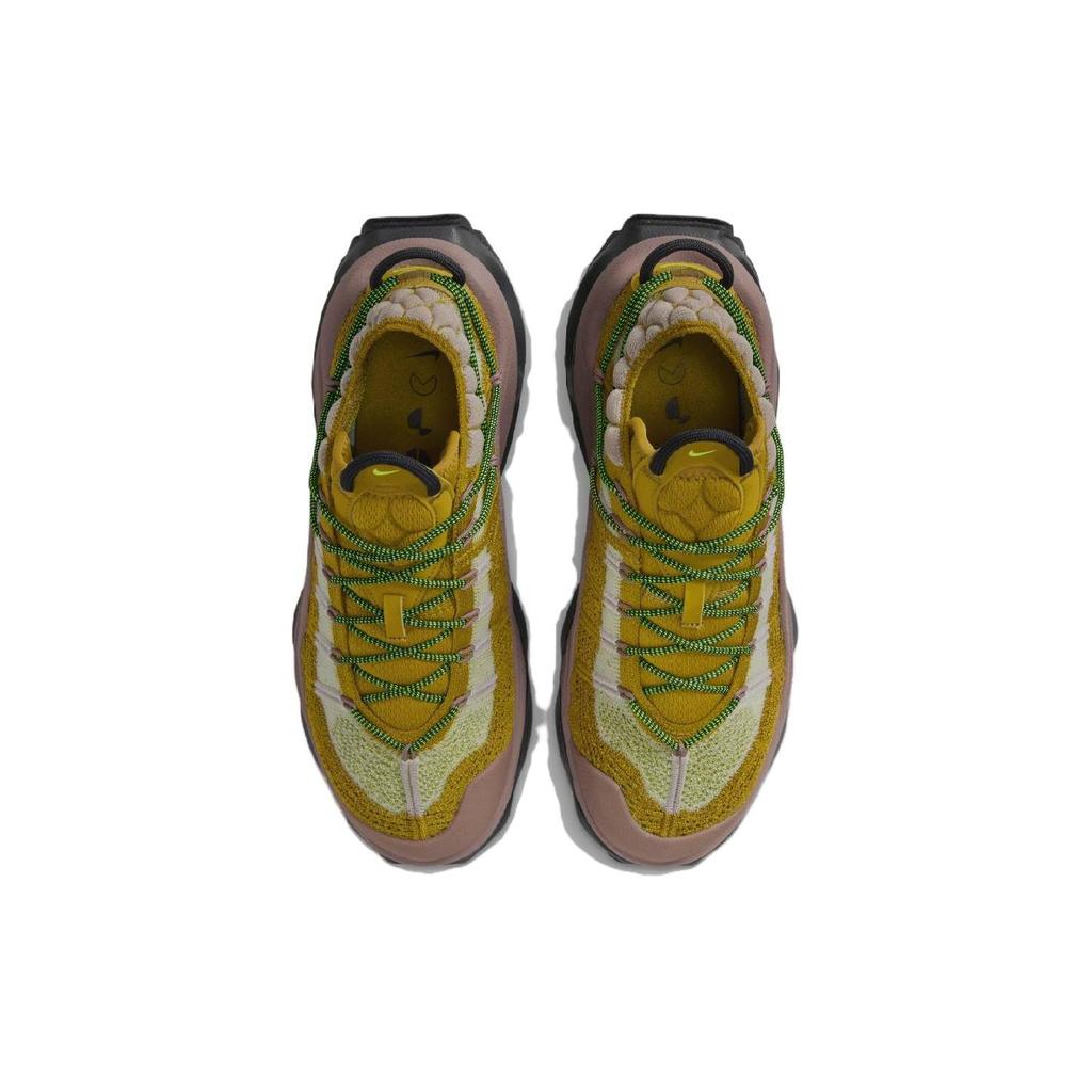 Nike Air Max Flyknit Venture Bronzine Smokey Mauve Women Sneakers Yellow Volt Dark-Smoke-Grey FD2110-700