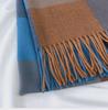 Women's Autumn/Winter 2022 Warm Imitation Cashmere Plaid Scarf Shawl - Korean Style