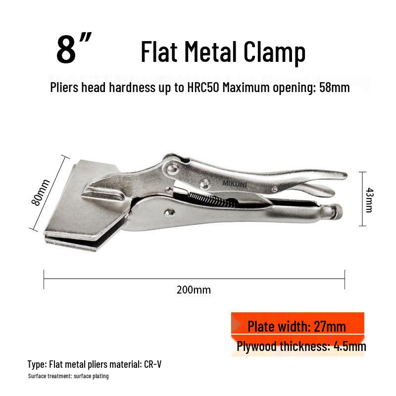 Многофункциональные складные клещи-зажимы C-типа с плоскими, круглыми и игольчатыми губками, автоматический быстрозажимной зажим.