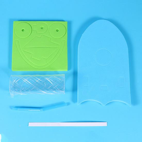 1 Набор DIY Игрушка-лодка на водной тяге, Сделай сам, EVA-пазл ручной работы, Корабль на гидроэнергии, Конструкторские поделки, Дети, Студенты, STEM