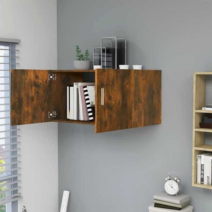 Maison Exclusive - Armoire murale Chêne fumé 80x39x40 cm Bois d'ingénierie