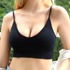 Fashion Ladies Knit Vest Sports Vest Short Top Underwear Comfortable Breathable Ladies Bra