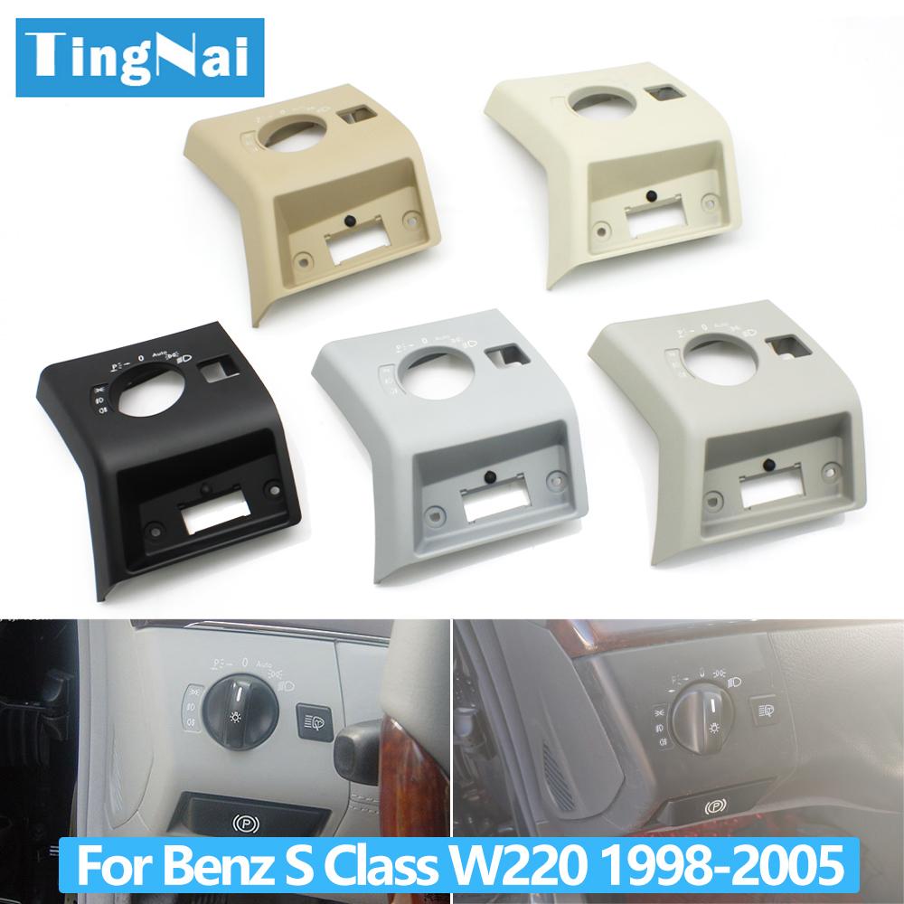 LHD Car Front Dash Headlight Switch Control Cover Trim For Mercedes Benz S Class W220 S430 S350 S280 S500 S55 S600 S65 1998-2005