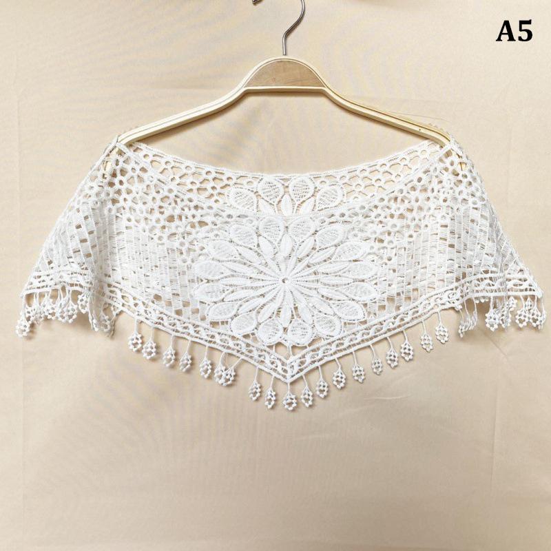 Tassel Lace Scarf Solid Color Hollow All-Match Hijab Scarf Shawl Foulard