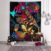 Аниме-гобелен в стиле Metroid, подвесной, Таро, Хиппи, настенные ковры, Декор для общежития, дома