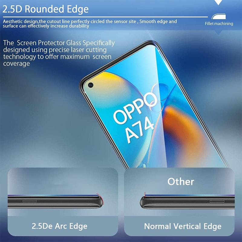 3шт Защитная пленка для экрана OPPO A60 A53 A15 A16 A80 A40 A74 A96 A58 A78 A98 RENO 8T A18 A38 A78 A57 A57S A77S A17 Закаленное стекло HD 9H