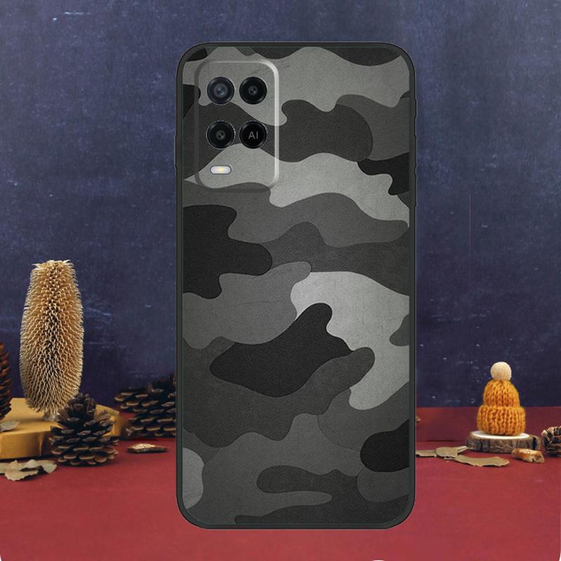 Military Army Camouflage For OPPO A58 A78 A98 A15 A16 A17 A76 A96 A77 A52 A72 A5 A9 A79 A94 A74 A57S A53S A54S Case