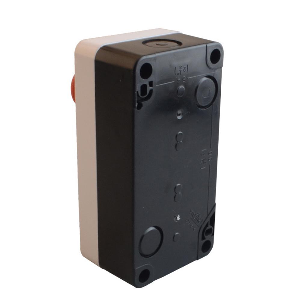 Three-Button Push Button Switch Station 10A Rated for Control Circuits with Red Exigent Stop and Dual NO Actuation