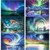 5D DIY алмазная живопись Аврора пейзаж Алмазная вышивка пейзаж вышивка крестом полная круглая дрель домашний декор ручной подарок