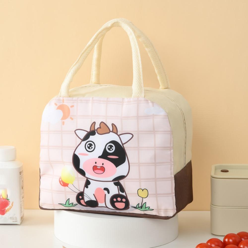 Cartoon Thermal Meal Tote Bag Thickened Portable Lunch Box Practical Food Storage Bag  School