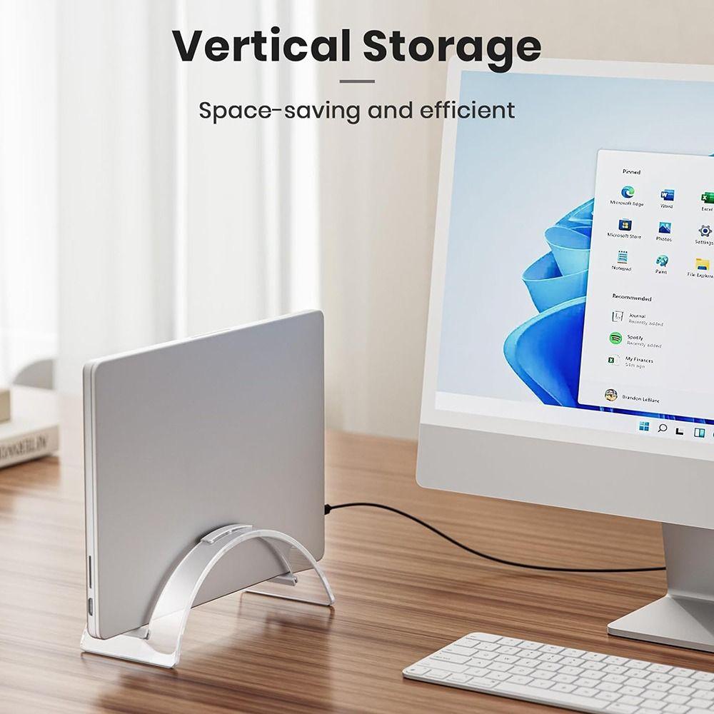 Space-Saving Laptop Holder Acrylic Desktop Dock Accessories Laptop Stand