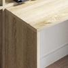 Desk Sonoma Oak Finish 138.5 x 55 x 143 cm Particleboard
