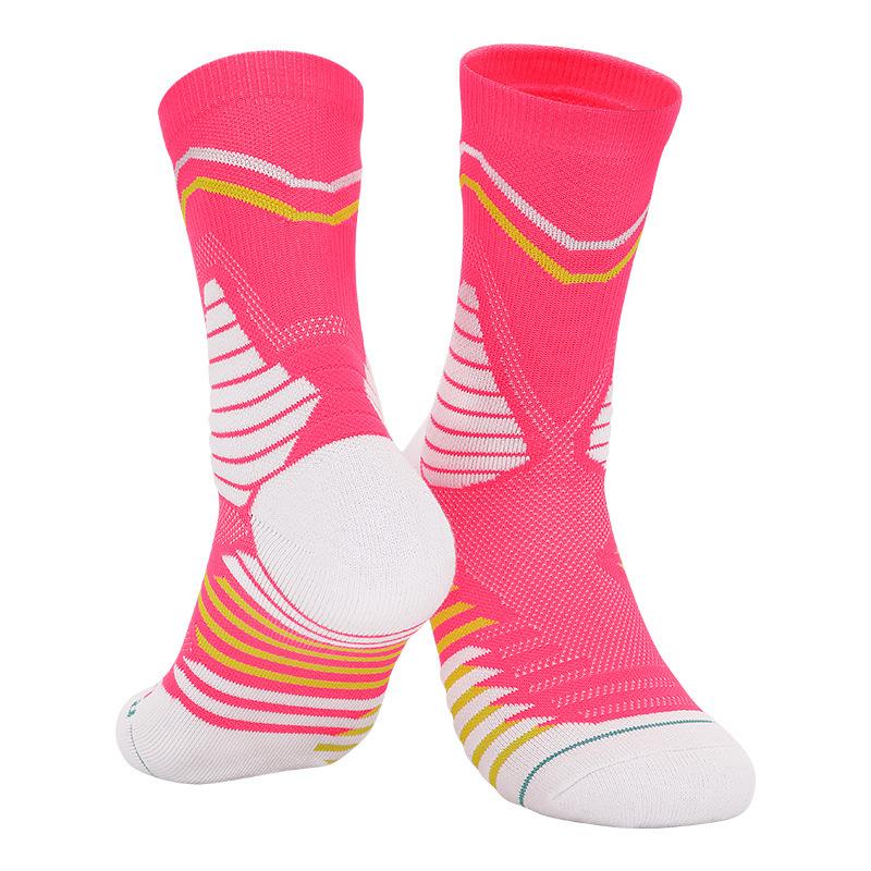 Basketball Socks Men'S Professional Thickened Towel Bottom Non-Slip Sweat-Absorbing Medium Tube Socks Elite Socks High-Top Sports Socks